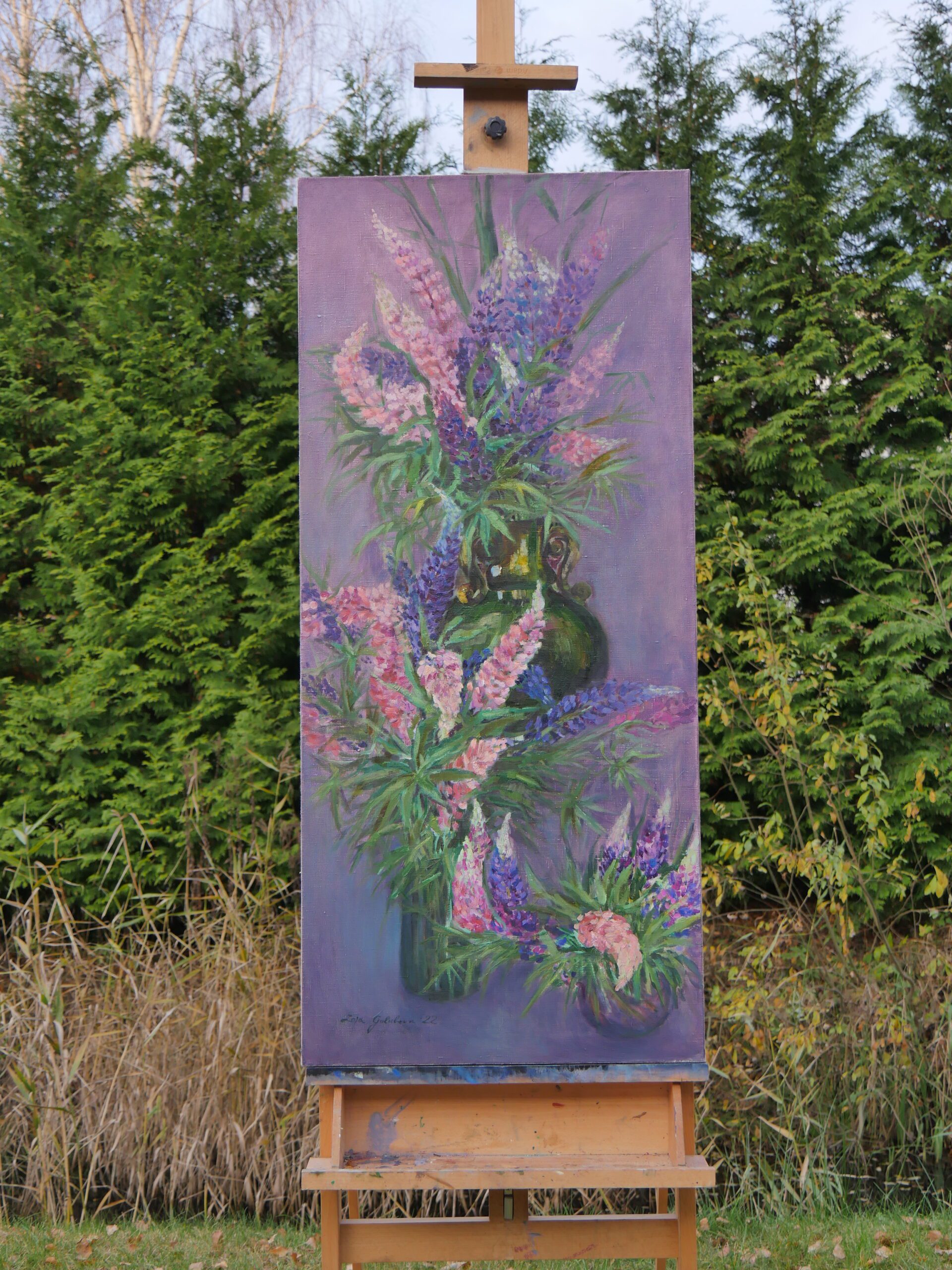 2022 Lipins 135x60cm oil on canvas Zoja Golubeva 3
