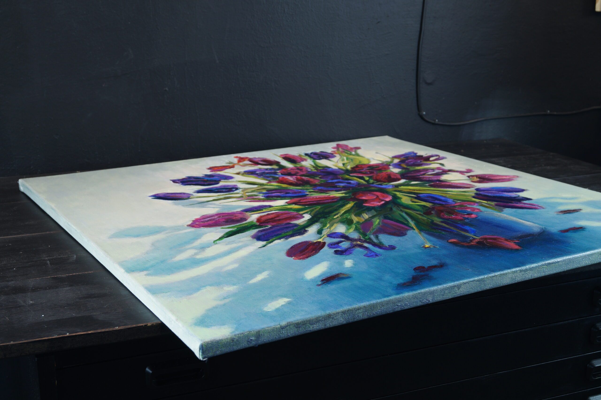 ZZ Tulips 2025 80×80 oil on canvas n (17)