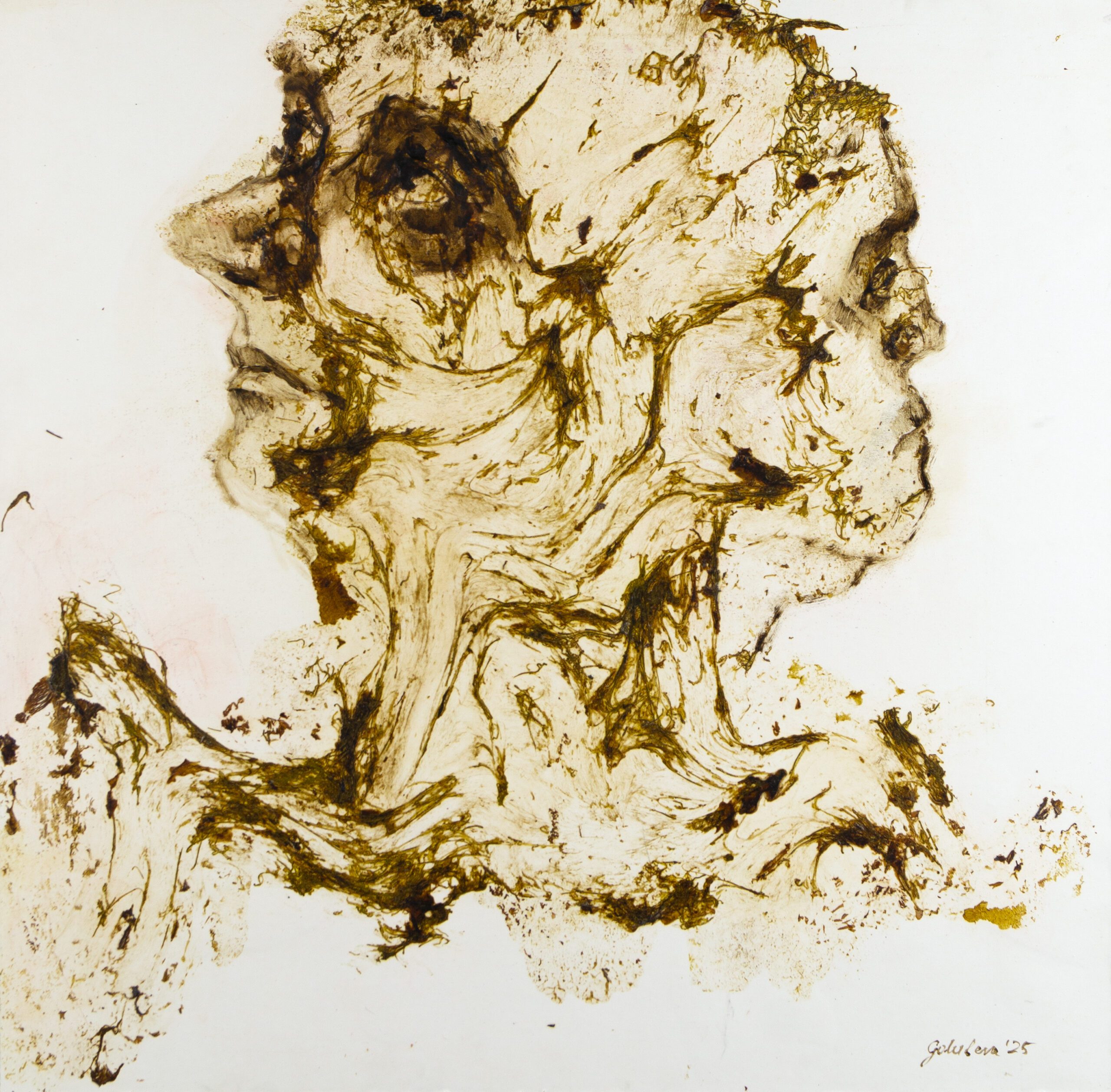 Father`s faces 2025 65×66 cm Micopainting