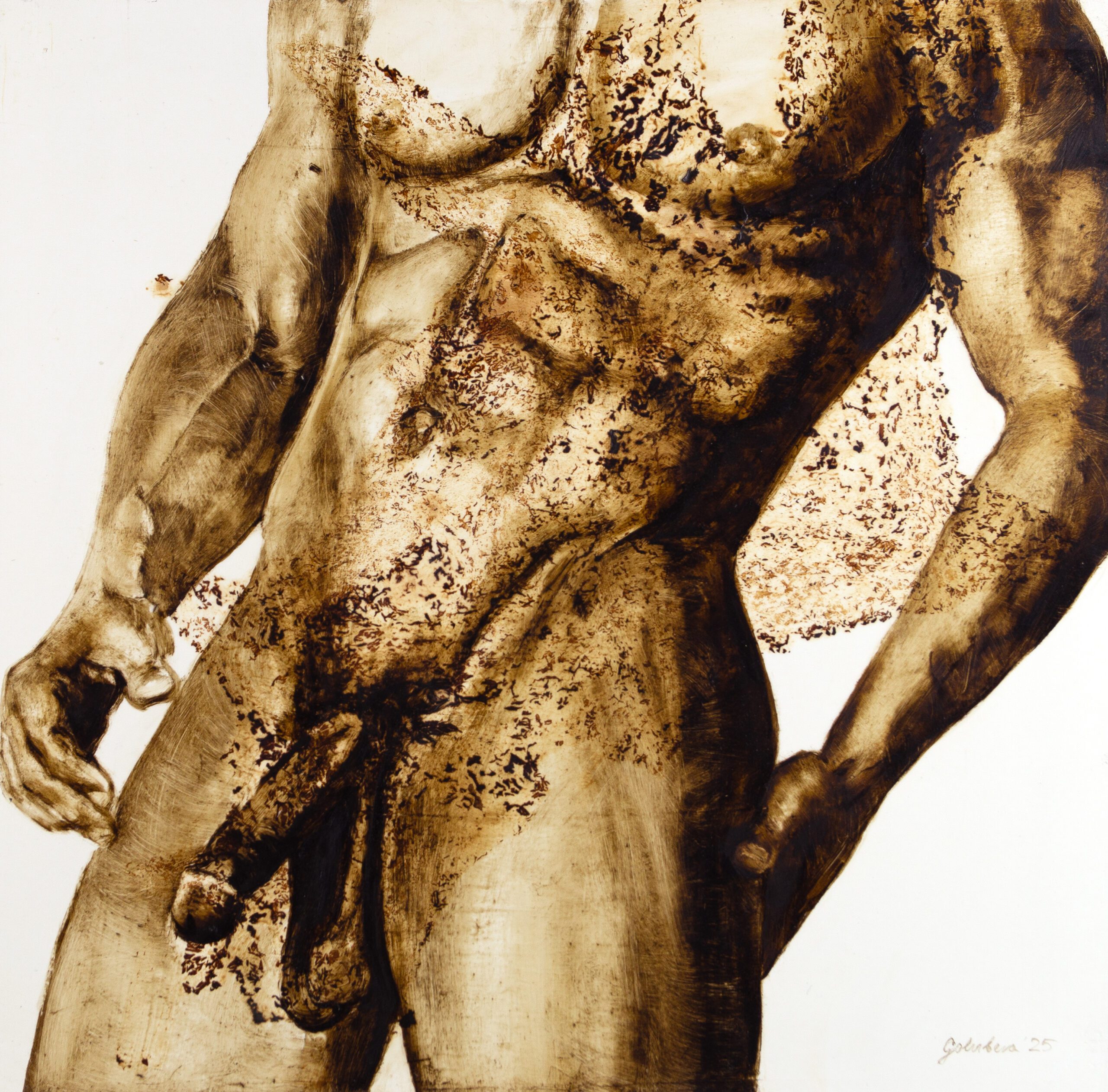 Flesh II 2025 68×68 cm Micopainting