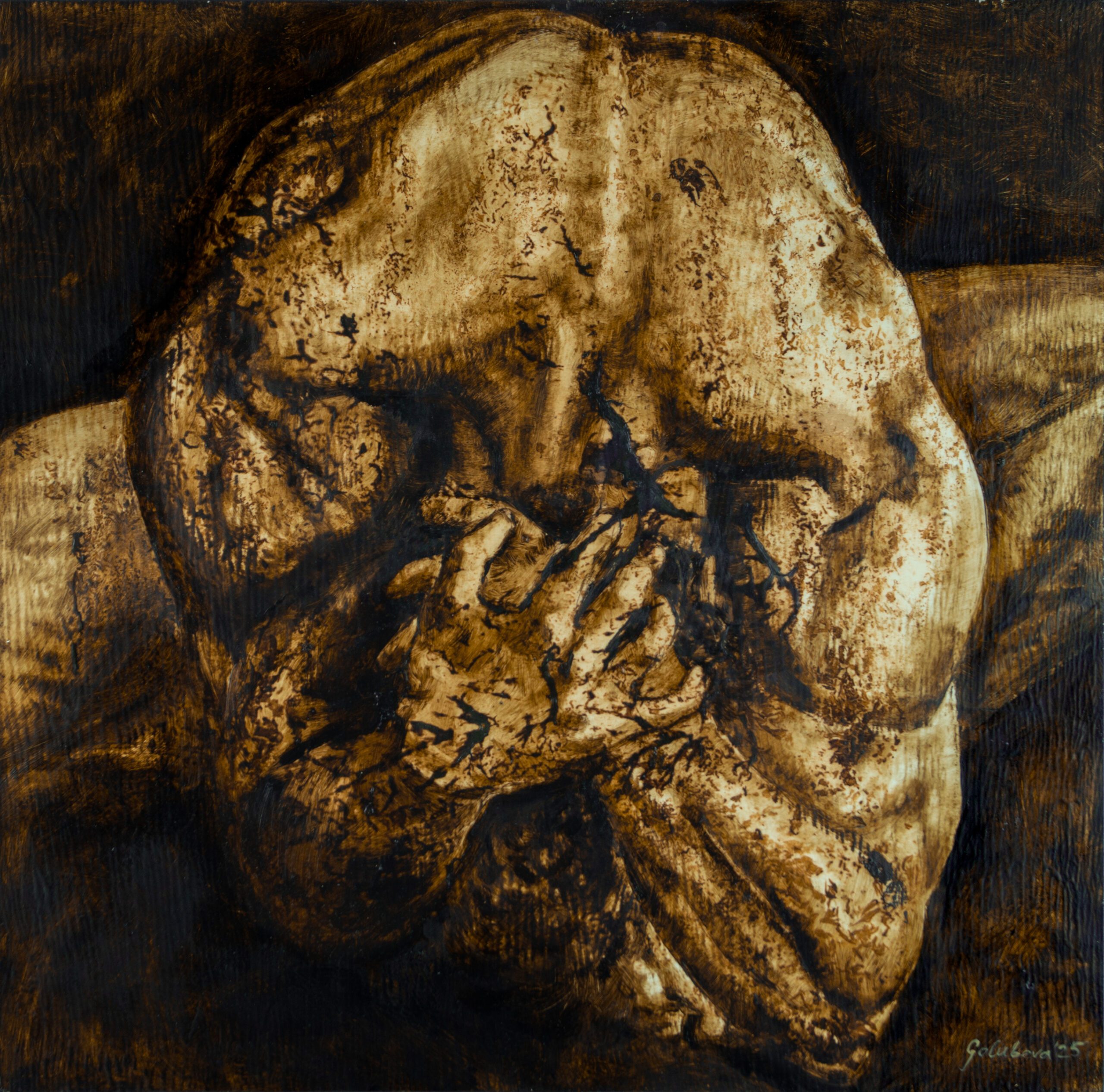Orestes 2025 68×68 cm Micopainting