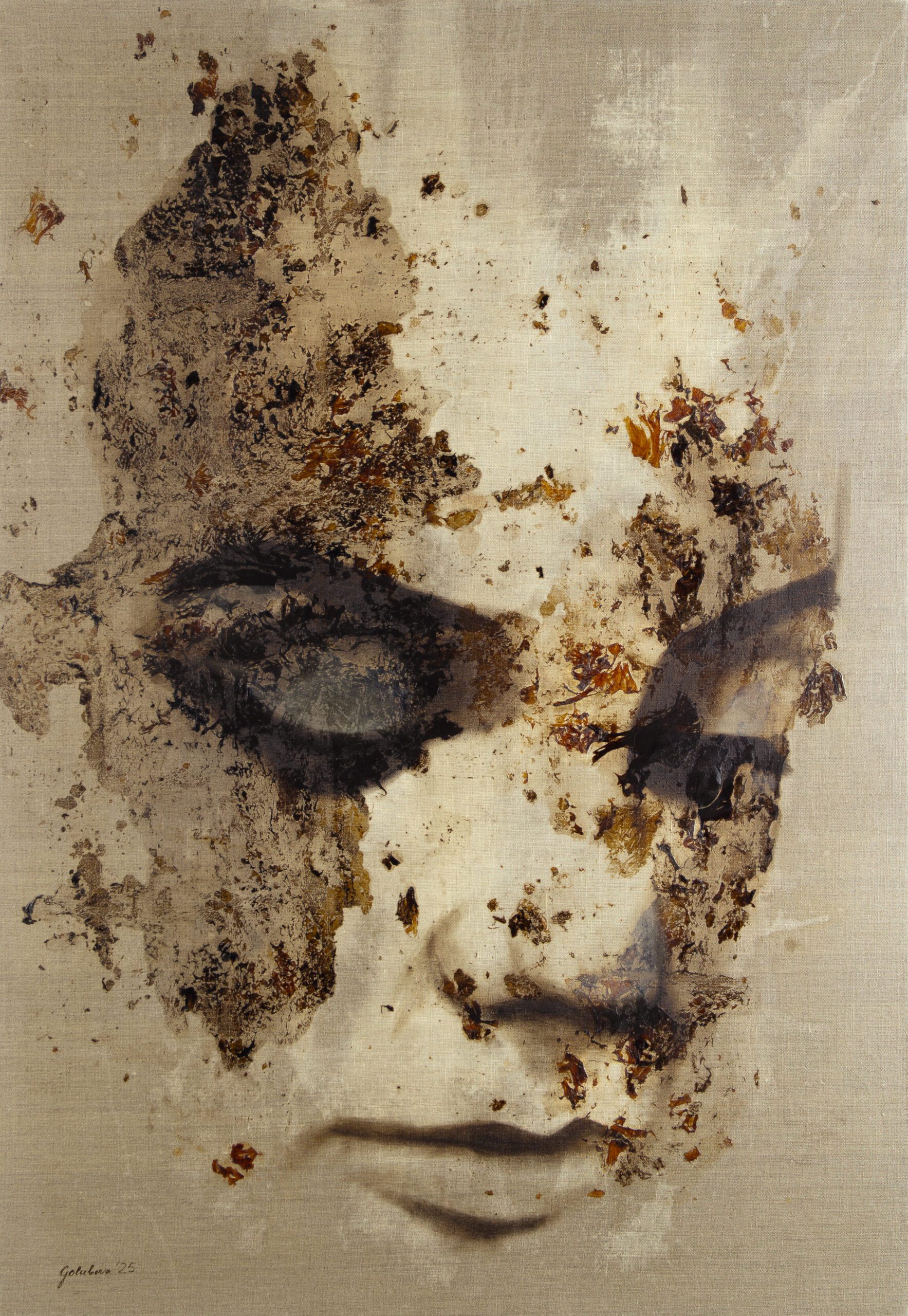 Silence 2025 130×90 cm Micopainting