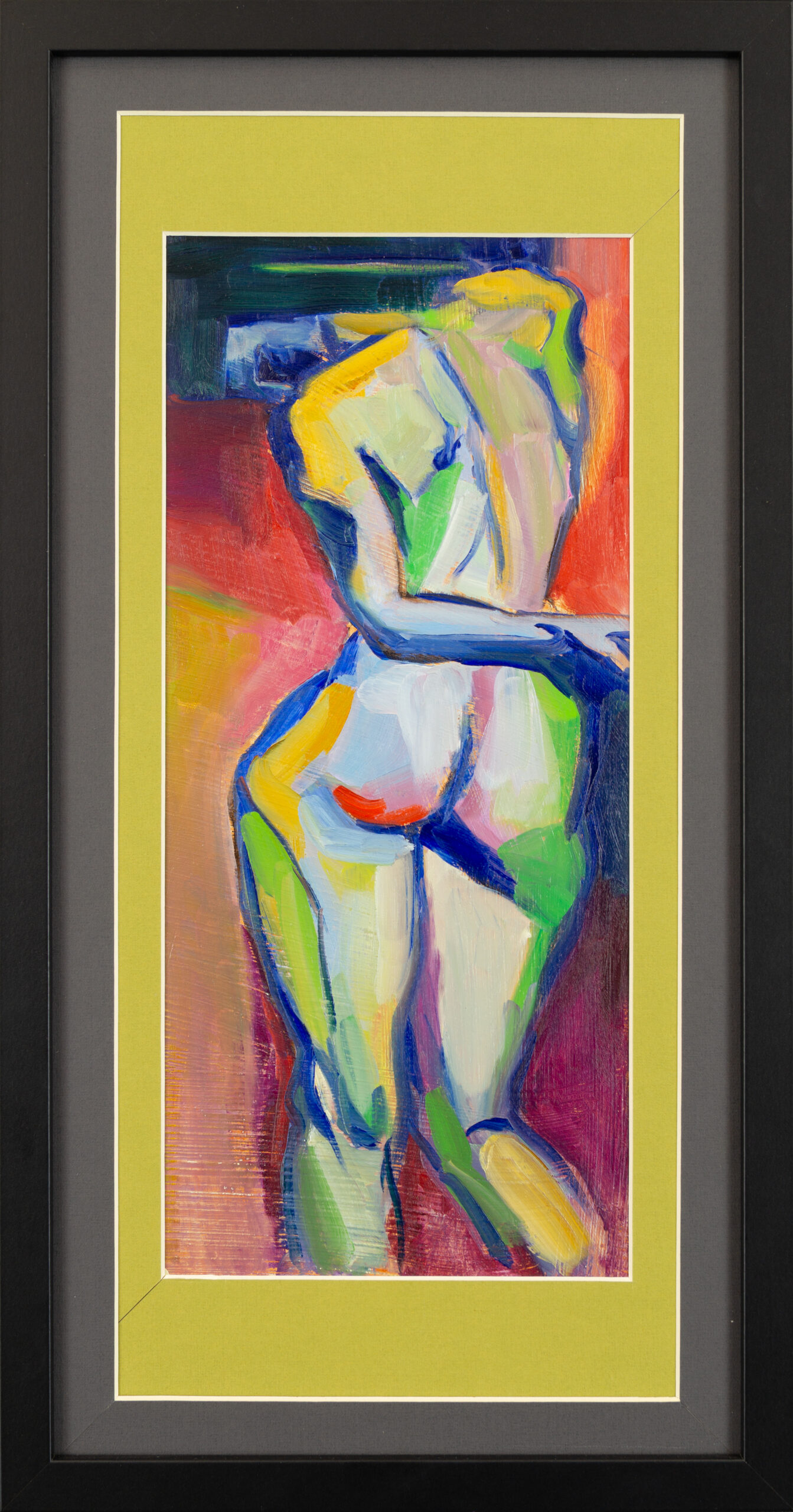 Nude3 2024 oil on wood 41x18_X