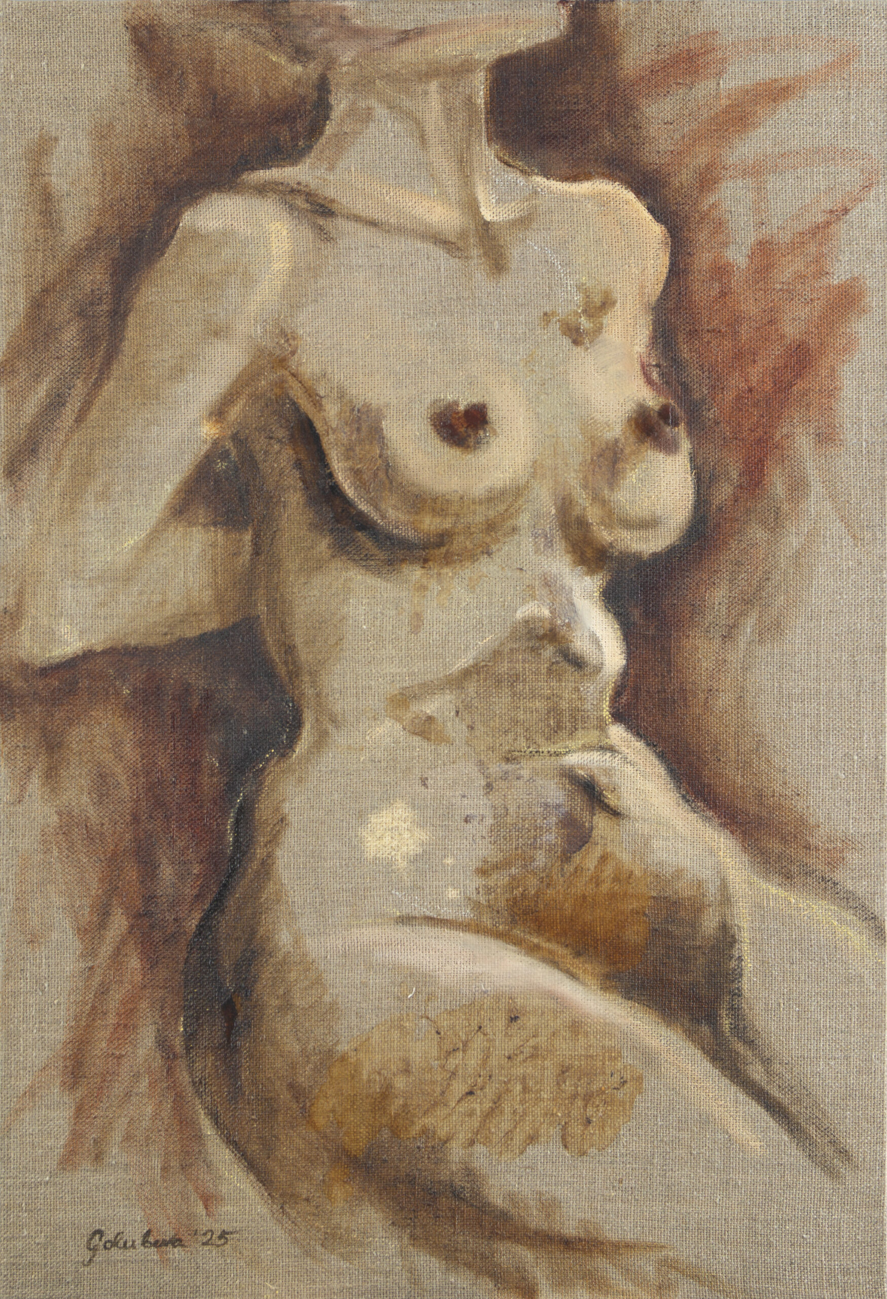 She 2025 80×54 cm Micopainting