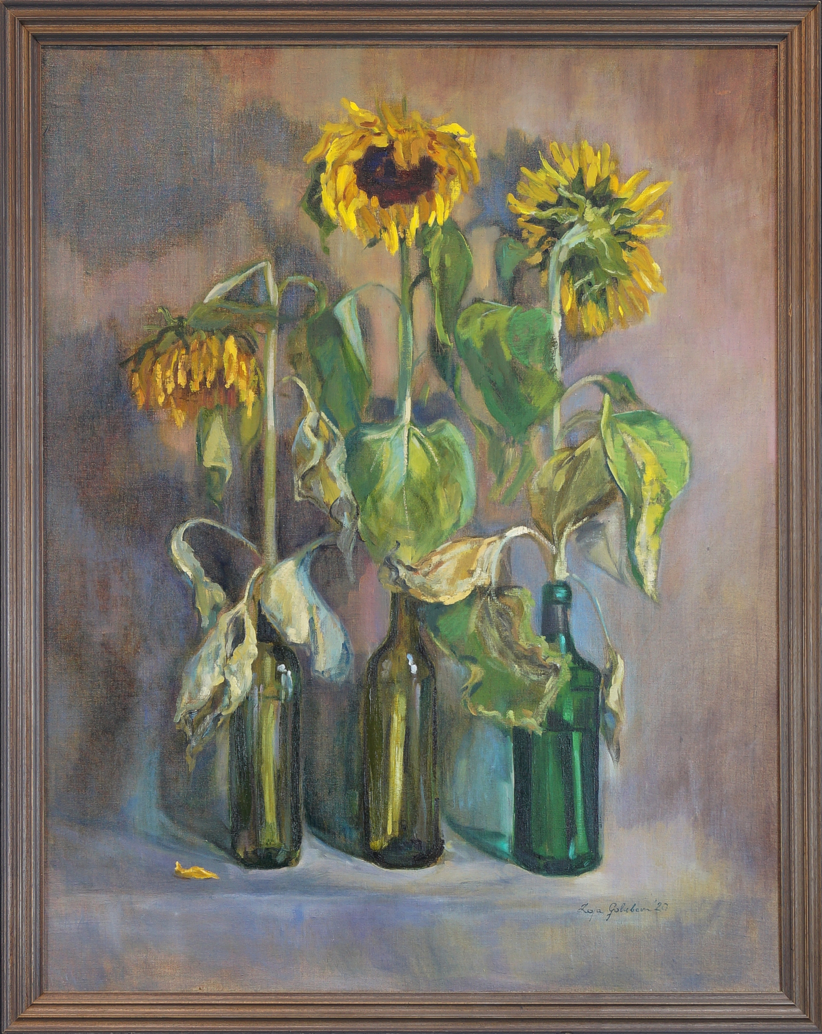 Sunflowers 2020 102 x 80 cm oil on canvas Zoja Golubeva_