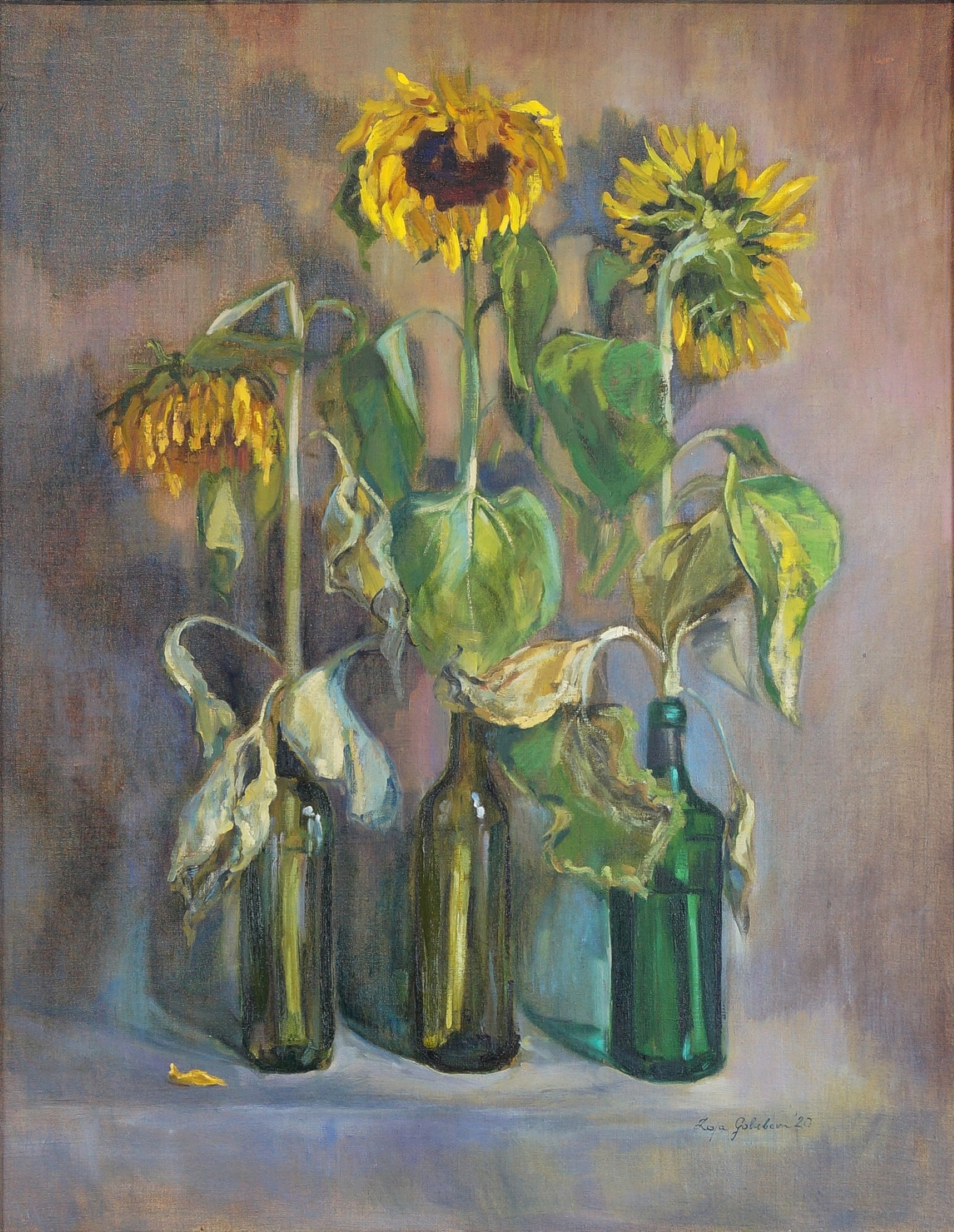 Sunflowers 2020 102 x 80 cm oil on canvas Zoja Golubeva_v