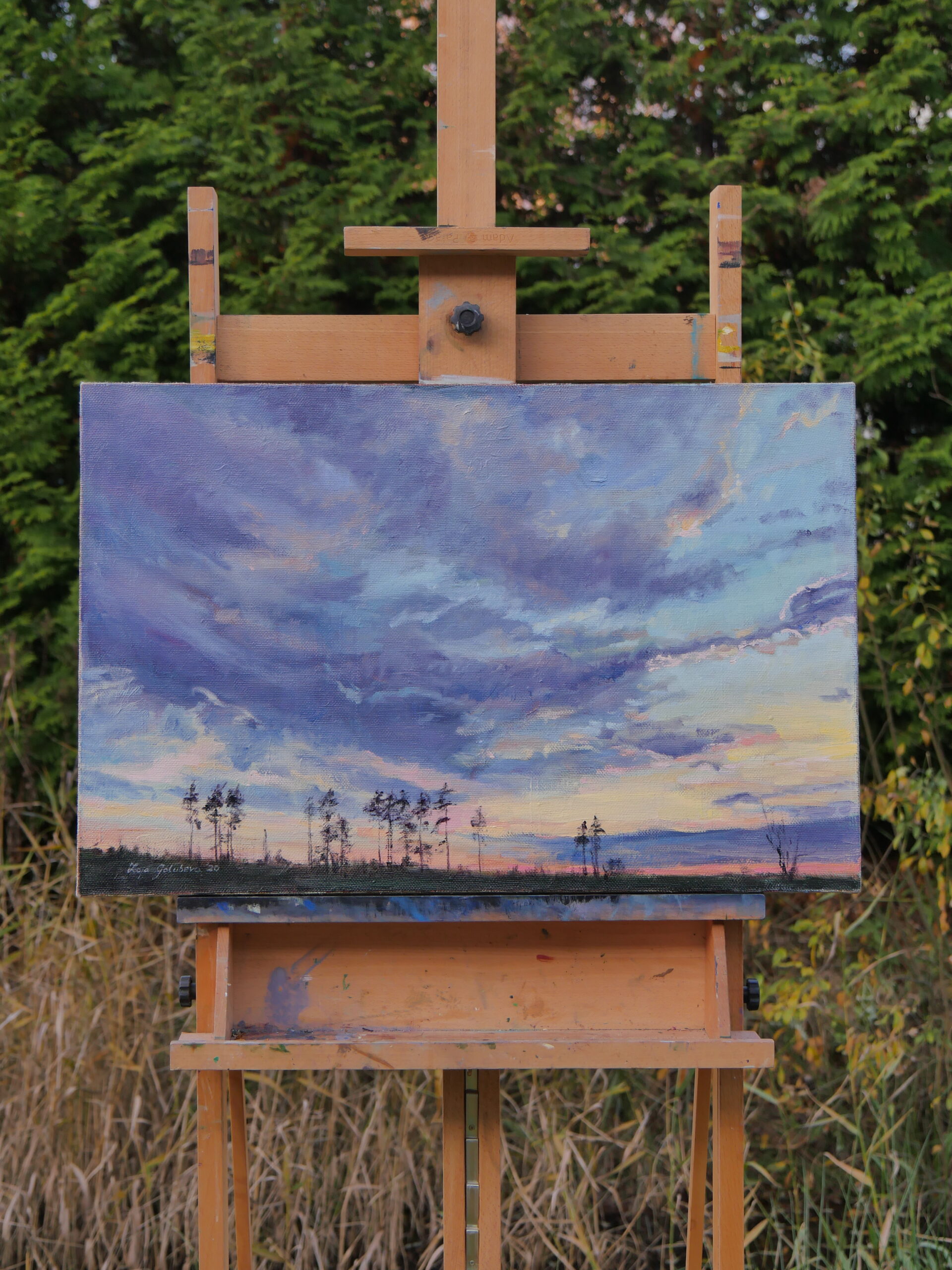 ZZ Evening 53×80 Oil on canvas 2020 Zoja Golubeva (4)