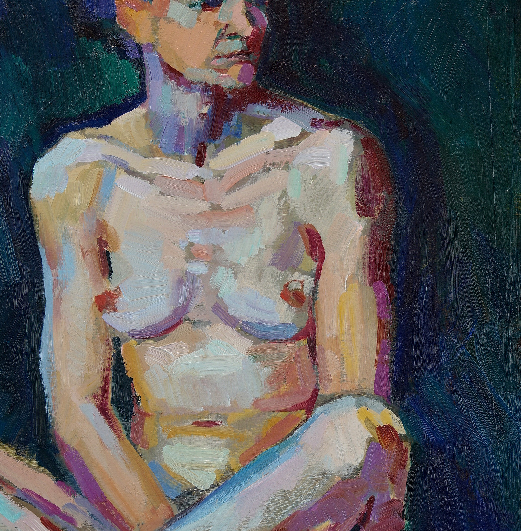 ZZ Nude 2016 oil on cardboard 80x60cm Zoja Golubeva (9)