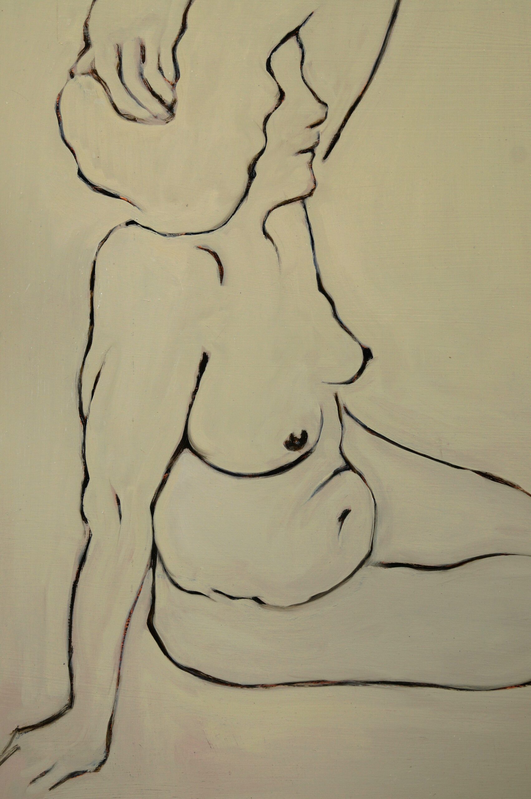 ZZ Nude 2024 70x50cm oil wood (4)