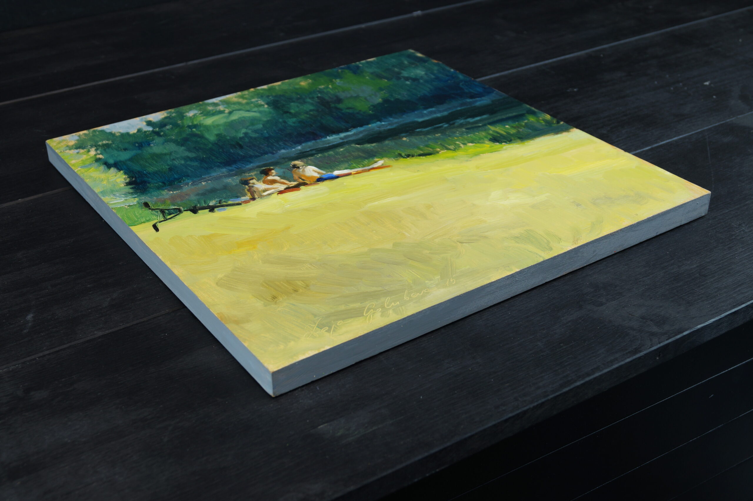 ZZ Pie upes by the river Kuldiga 2015 37×37 ZojaGolubeva (14)