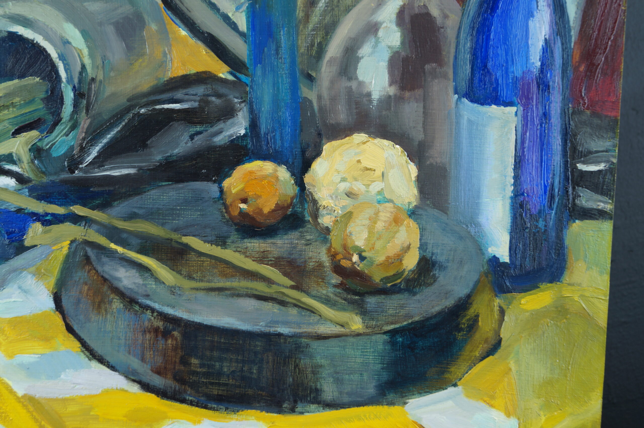 ZZ Striped still life 2017 59×57 cm oil, wood Zoja Golubeva (33)