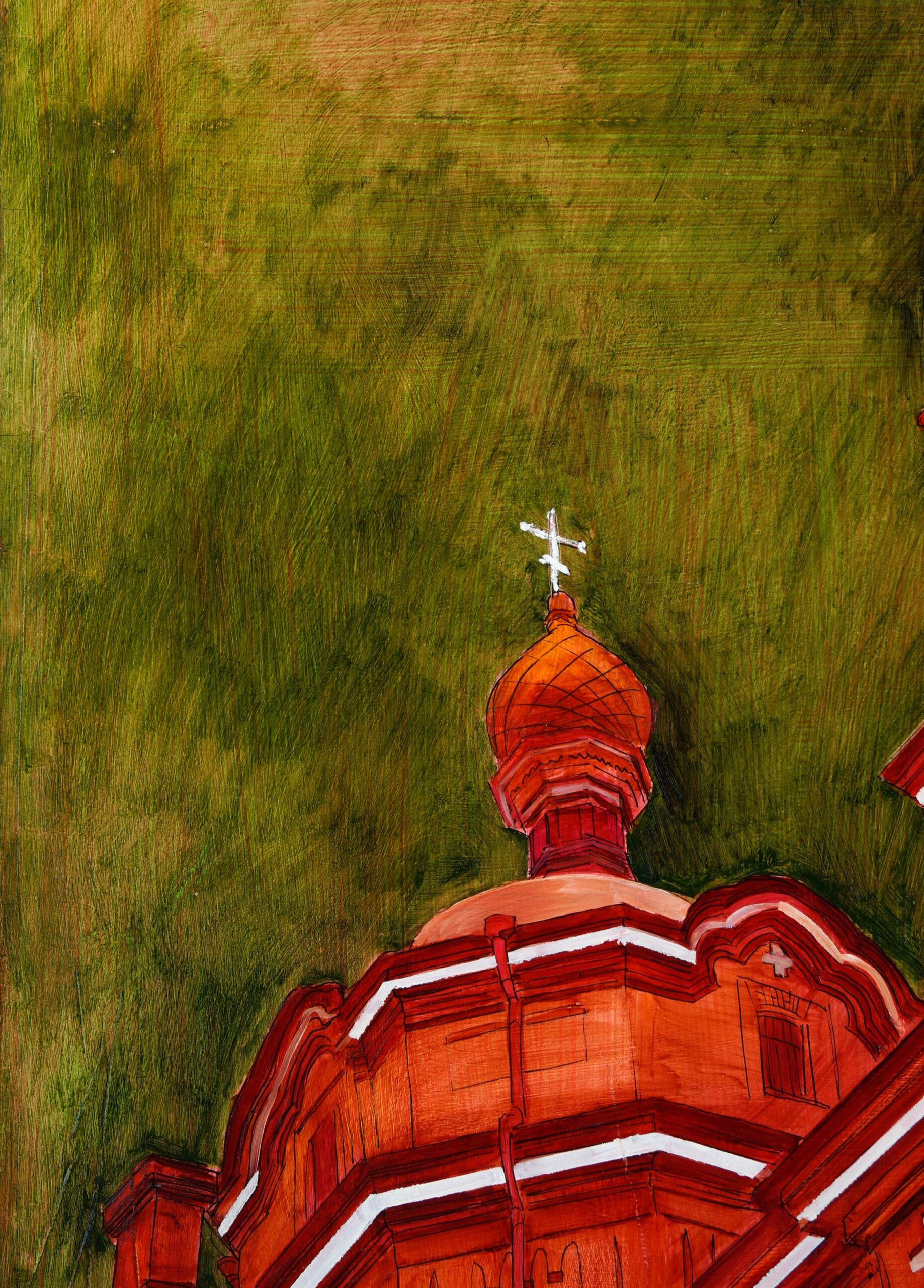 ZZ The Attitude 2015 77×77 cm oil on wood ZojaGolubeva (14_)