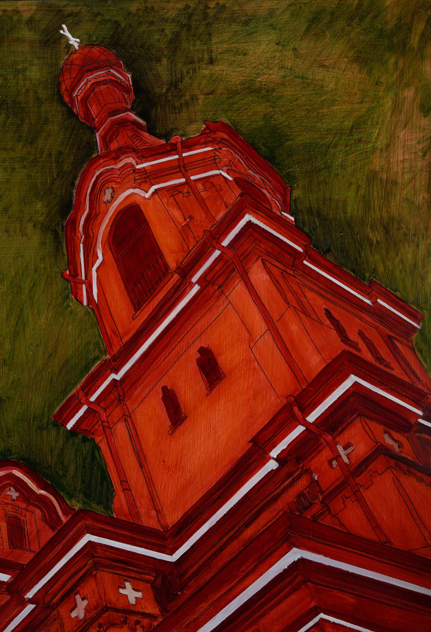 ZZ The Attitude 2015 77×77 cm oil on wood ZojaGolubeva (20)