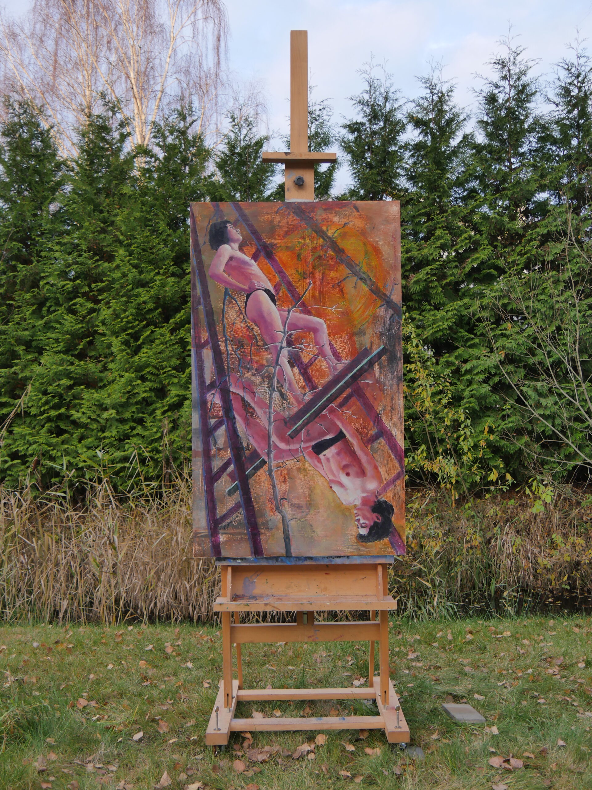 ZZ Twins 2018 72x120cm oil on wood (13)