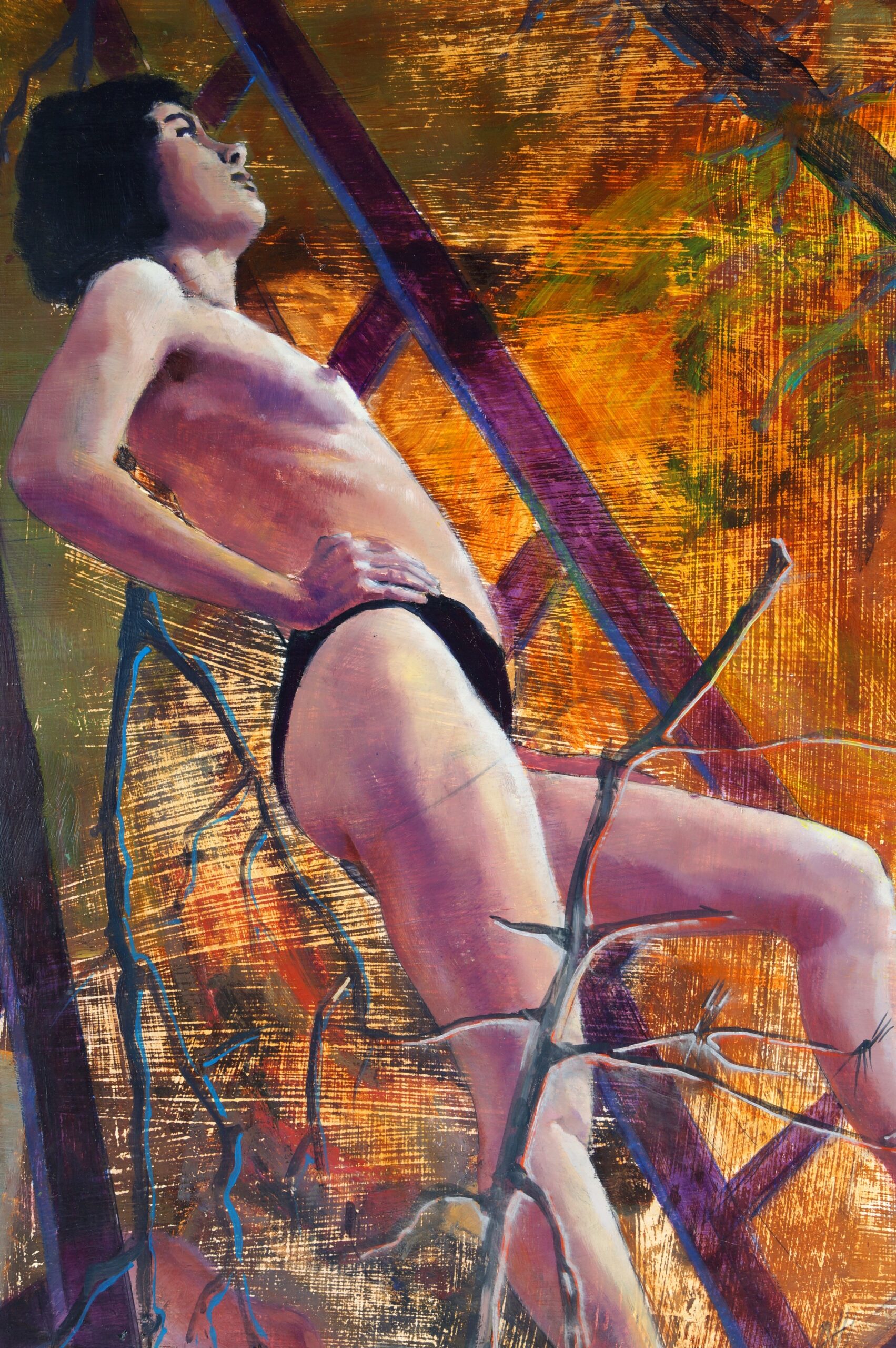 ZZ Twins 2018 72x120cm oil on wood (37)